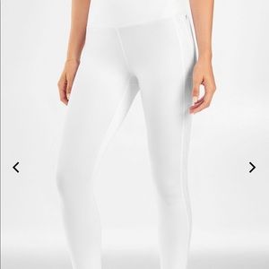 Fabletics High-Waisted PowerHold Logo 7/8 Leggings